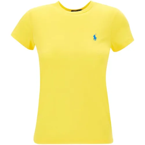 Damen Lemon Gelbes Polo T-Shirt , Damen, Größe: M - Ralph Lauren - Modalova