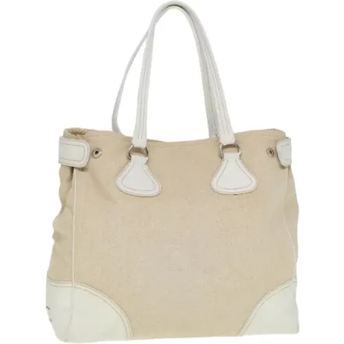 Pre-owned Tote Bags, female, , Size: ONE SIZE Pre-owned Canvas prada-bags - Prada Vintage - Modalova