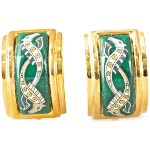 Pre-owned Jewellery, female, , Size: ONE SIZE Pre-owned Metal earrings - Hermès Vintage - Modalova