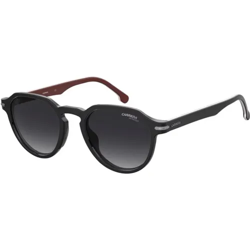 Sunglasses, unisex, , Size: 50 MM Burgundy Sunglasses, Dark Grey Shaded - Carrera - Modalova