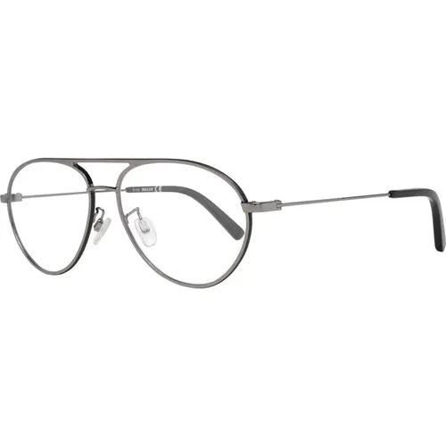 Glasses, male, , Size: ONE SIZE Gunmetal Mens Optical Frames - Bally - Modalova