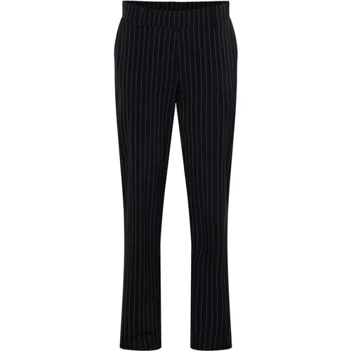 Pin-Stripe Zigarettenhose Schwarz - &Co Woman - Modalova