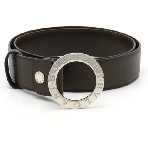 Pre-owned Leather belts , male, Sizes: ONE SIZE - Bvlgari Vintage - Modalova