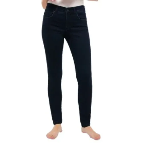 Skinny Dunkelblaue Jeans , Damen, Größe: XS - Angels - Modalova