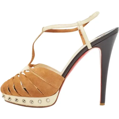Pre-owned Leather sandals , female, Sizes: 5 UK - Christian Louboutin Pre-owned - Modalova