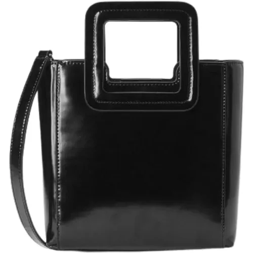 Mini Shirley Leather Bag - Polished , female, Sizes: ONE SIZE - Staud - Modalova