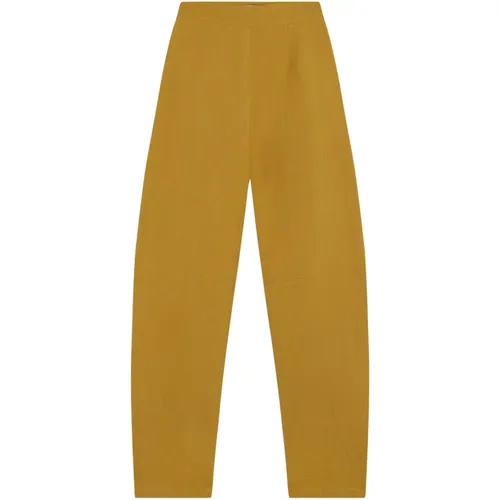 Dakota Linen Wool Pants Curcuma , female, Sizes: 2XL, XL, L, S, M - Cortana - Modalova