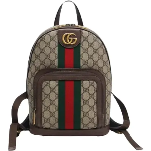 Pre-owned Backpacks, female, , Size: ONE SIZE Pre-owned Canvas backpacks - Gucci Vintage - Modalova