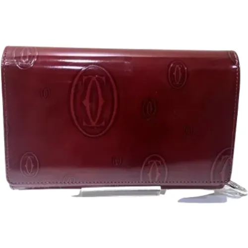 Pre-owned Wallets, female, , Size: ONE SIZE Pre-owned Leather wallets - Cartier Vintage - Modalova