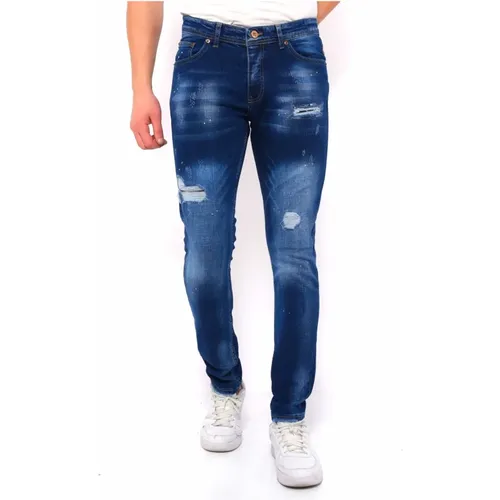 Blaue Slim Fit Jeans - DC , Herren, Größe: W29 - True Rise - Modalova