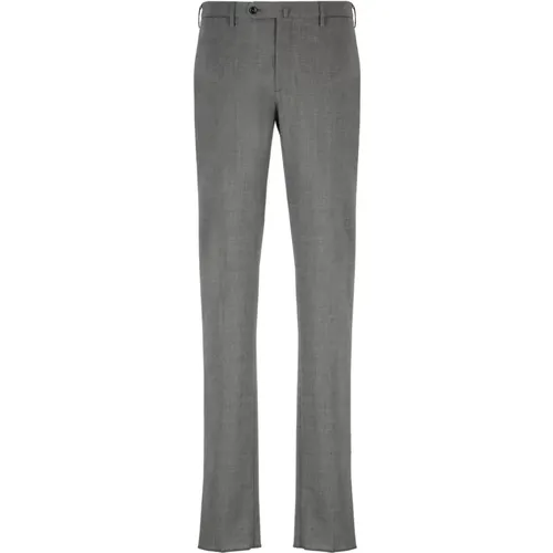Grey Wool Blend Trousers , male, Sizes: 2XL, 3XL, XL - Incotex - Modalova