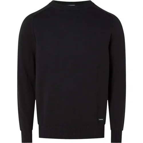 Sweaters with White Slub Texture , male, Sizes: L, XL - Calvin Klein - Modalova
