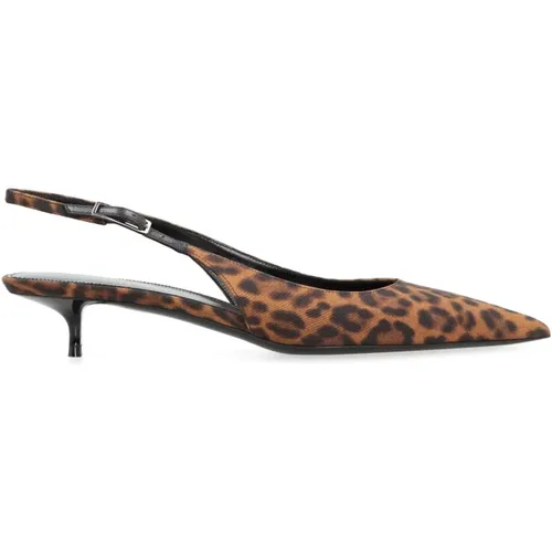 Braune Slingback Pumps Eleganter Stil - Saint Laurent - Modalova