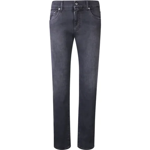 Grey Slim Fit Jeans for Men , male, Sizes: M, XS, 2XL - Dolce & Gabbana - Modalova