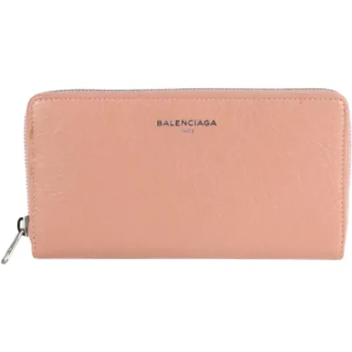 Pre-owned Leather wallets , female, Sizes: ONE SIZE - Balenciaga Vintage - Modalova