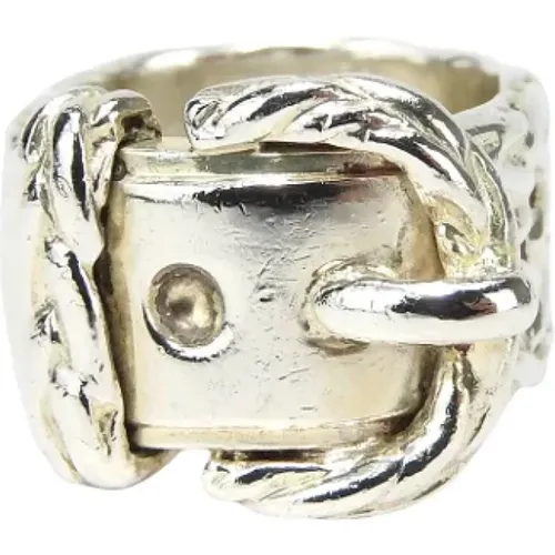 Pre-owned Silver rings , female, Sizes: ONE SIZE - Hermès Vintage - Modalova