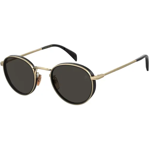 Black/Grey Sonnenbrillen DB 1033/S , Herren, Größe: 49 MM - Eyewear by David Beckham - Modalova
