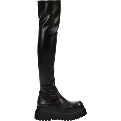 Synthetic Boots , female, Sizes: 4 UK, 5 UK - Aniye By - Modalova