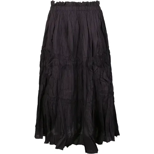 Tiered Midi Skirt , female, Sizes: M - Sea NY - Modalova