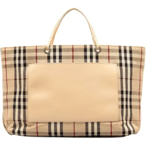 Pre-owned Tote Bags, female, , Size: ONE SIZE Pre-owned Leather handbags - Burberry Vintage - Modalova