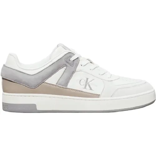 MultiColour Leder Sneakers , Herren, Größe: 41 EU - Calvin Klein - Modalova