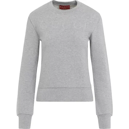Grau Melange Slim Sweatshirt Gucci - Gucci - Modalova