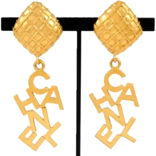 Pre-owned Jewellery, female, , Size: ONE SIZE Pre-owned Metal earrings - Chanel Vintage - Modalova