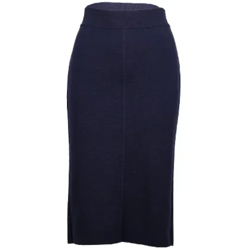 Pre-owned Skirts, female, , Size: S Pre-owned Wool bottoms - Yves Saint Laurent Vintage - Modalova