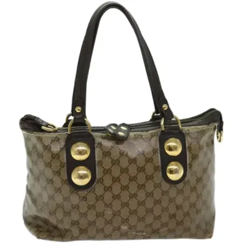 Pre-owned Tote Bags, female, , Size: ONE SIZE Pre-owned Coated canvas totes - Gucci Vintage - Modalova