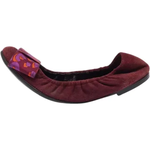 Pre-owned Flats, female, , Size: 9 US Pre-owned Suede flats - Louis Vuitton Vintage - Modalova