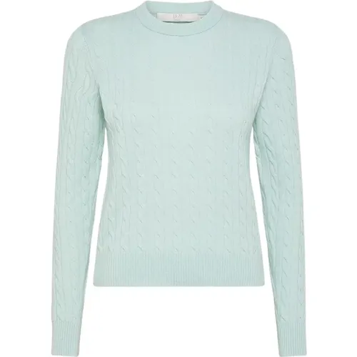 Slim Fit Zopfmuster Pullover für moderne Frauen , Damen, Größe: M - Seventy - Modalova