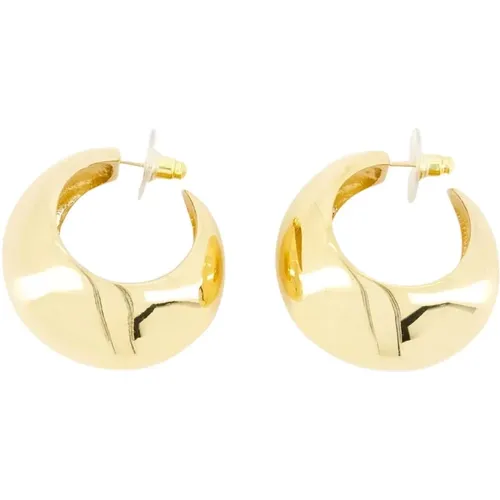 Gold Brass Earrings - Worn in Both Ears , female, Sizes: ONE SIZE - Isabel marant - Modalova