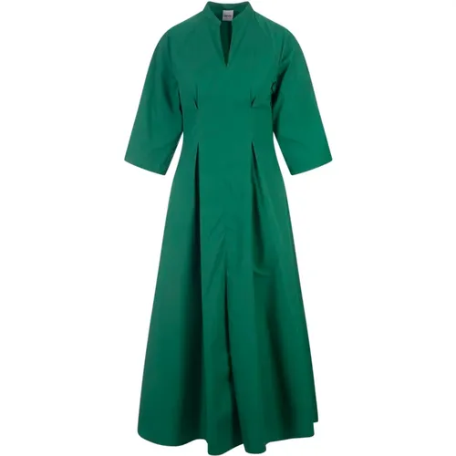 Linen Midi Dress Wide Sleeves , female, Sizes: M, 2XS, S - Aspesi - Modalova