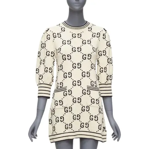Pre-owned Cotton dresses , female, Sizes: S - Gucci Vintage - Modalova