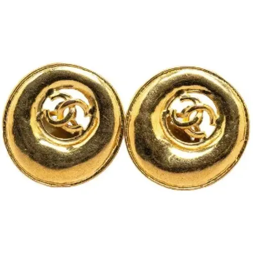 Pre-owned Jewellery, female, , Size: ONE SIZE Pre-owned Metal earrings - Chanel Vintage - Modalova