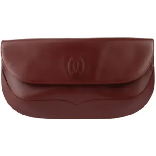 Pre-owned Clutches, female, , Size: ONE SIZE Pre-owned Leather clutches - Cartier Vintage - Modalova