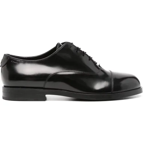 Schwarze Flache Schuhe Eleganter Stil , Herren, Größe: 40 EU - Bally - Modalova