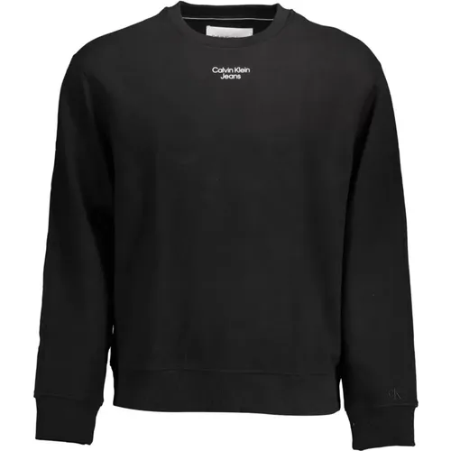 Schwarzer Herren Sweatshirt Langarm Druck - Calvin Klein - Modalova