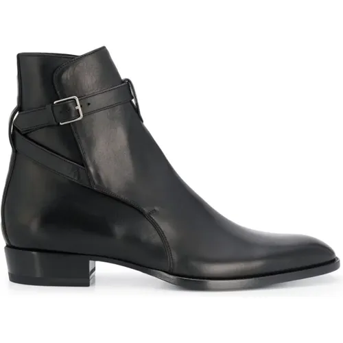 Wyatt 30 Jodhpur Ankle Boots , male, Sizes: 5 1/2 UK - Saint Laurent - Modalova