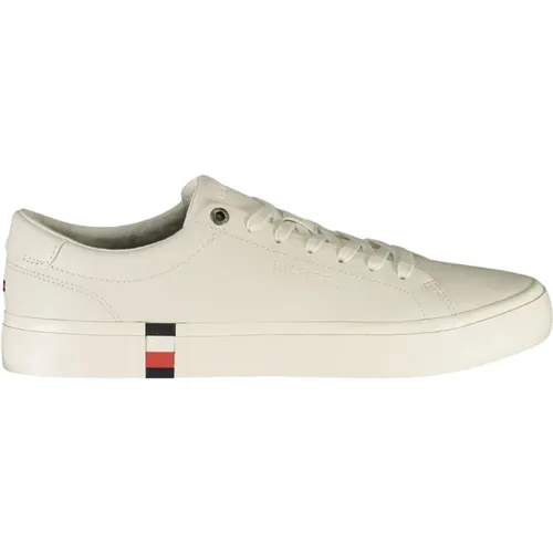 Sneakers, male, , Size: 12 US Contrasting Detail Sneaker with Laces - Tommy Hilfiger - Modalova