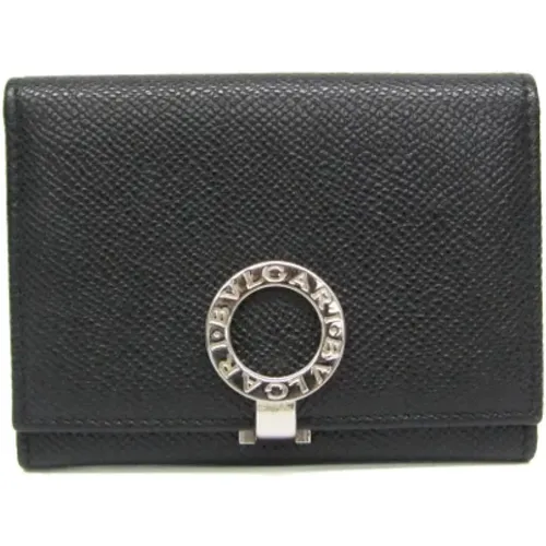 Pre-owned Wallets, female, , Size: ONE SIZE Pre-owned Leather wallets - Bvlgari Vintage - Modalova