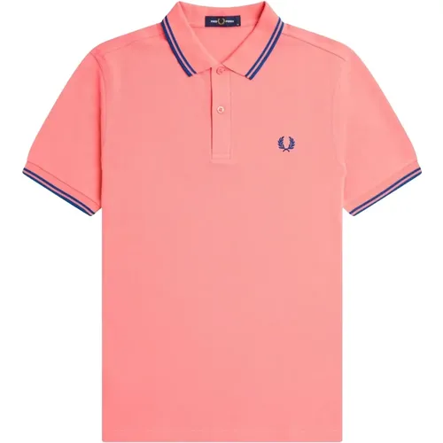 Polo Shirts, male, , Size: M Slim Fit Twin Tipped Polo - Fred Perry - Modalova