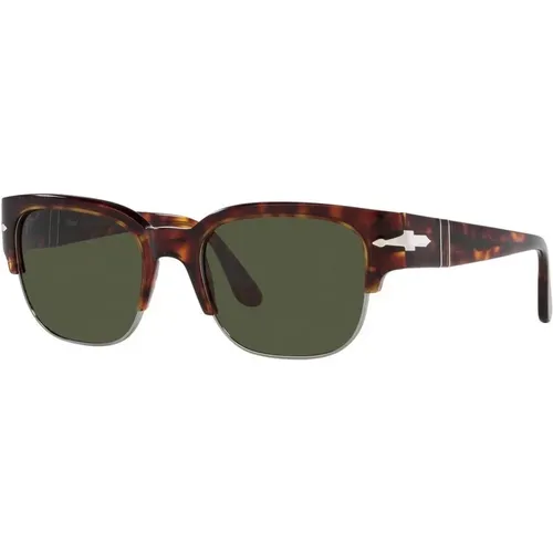 Butterfly Sunglasses in Havana Color , unisex, Sizes: 52 MM - Persol - Modalova