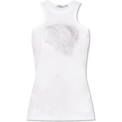 Top with openwork pattern , Damen, Größe: 2XS - Stella Mccartney - Modalova