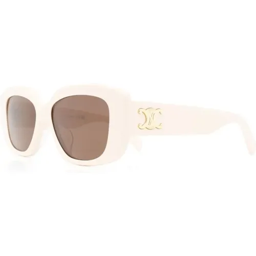 Pink Sunglasses for Everyday Use , female, Sizes: 55 MM - Celine - Modalova