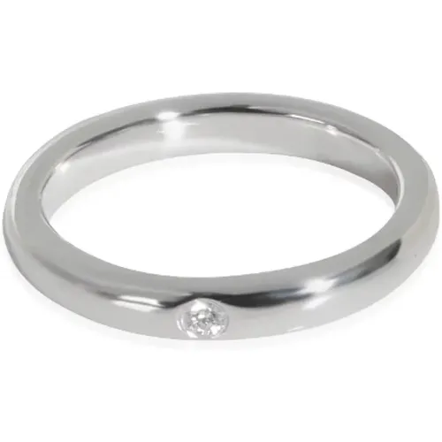 Pre-owned Jewellery, female, , Size: ONE SIZE Pre-owned Platinum rings - Tiffany & Co. Pre-owned - Modalova