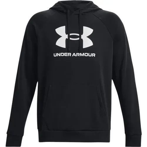 Hoodies, male, , Size: L Hooded Logo Sweatshirt - Under Armour - Modalova