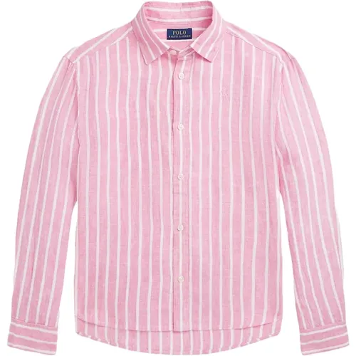 Shirts,Rosa Leinen Logo Hemd - Ralph Lauren - Modalova