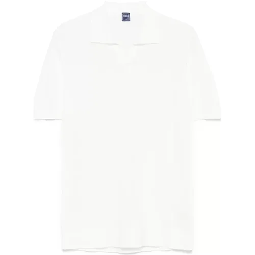Polo Shirts, male, , Size: 3XL Cotton Knit Polo Shirt - Fedeli - Modalova