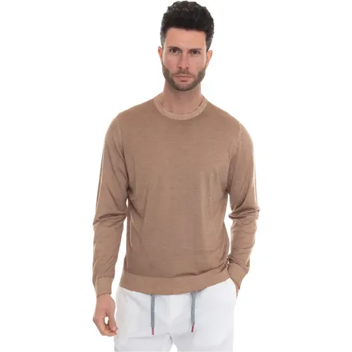 Round Neck Pullover , male, Sizes: 2XL - Kiton - Modalova